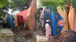 সাগরিকায় ট্রাক ও মালবাহী ট্রেনের সংঘর্ষ, নিহত ১